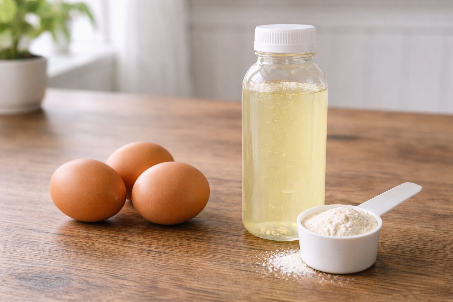 Egg white protein powder causing digestive gas and bloating symptoms in fitness