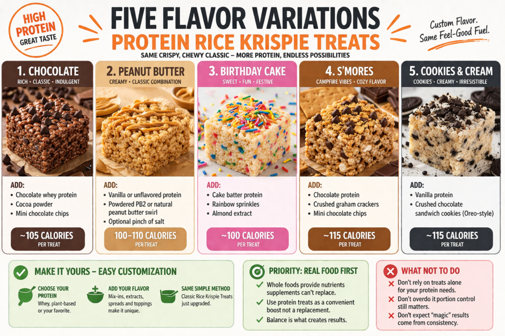 Homemade protein rice krispie treats stacked on a plate, low-calorie no-bake recipe