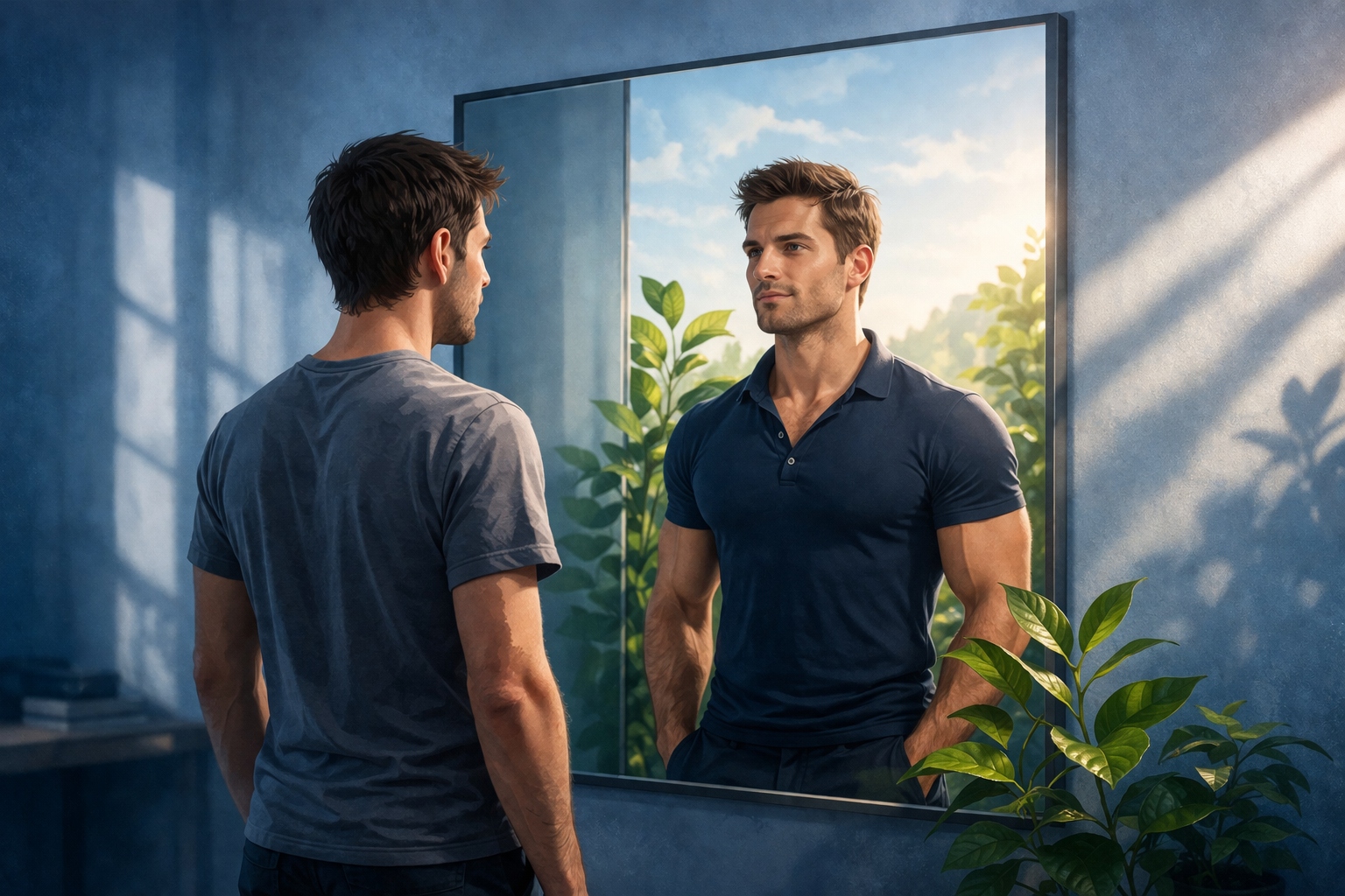 Person training in gym with determination and focus