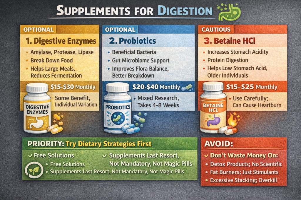 Man experiencing bloating and digestive discomfort during muscle building phase