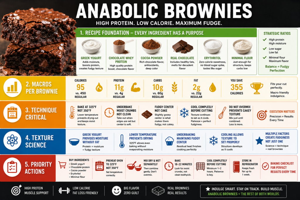 Fudgy chocolate protein brownies on a plate, low-calorie dessert