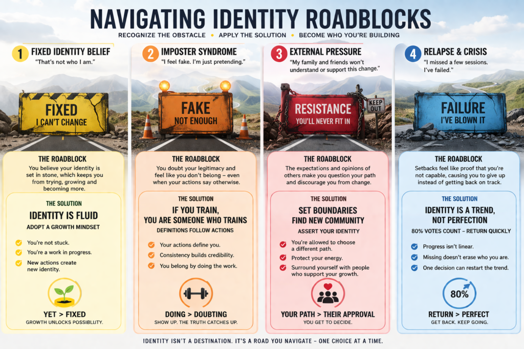 Person training in gym with focused determination and strength