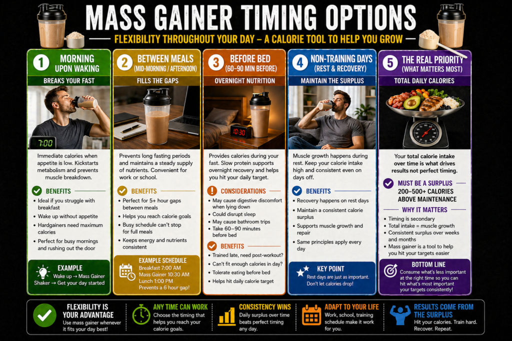 Mass gainer supplement timing for pre and post-workout nutrition guide