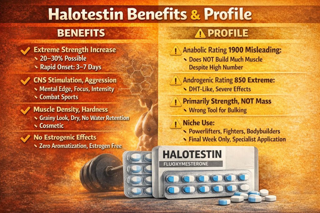 Halotestin fluoxymesterone strength steroid vial and pills for extreme power and muscle gains