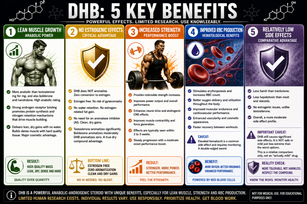 DHB (Dihydroboldenone): The Complete Guide (1-Testosterone Explained) 3 DHB steroid molecular structure and chemical formula diagram