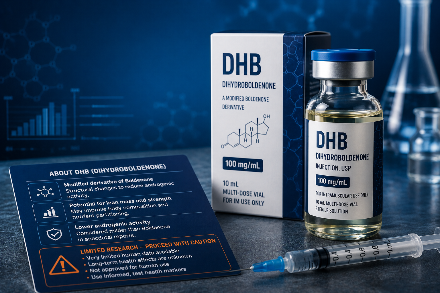 DHB (Dihydroboldenone): The Complete Guide (1-Testosterone Explained) 13 DHB chemical structure diagram showing dihydroboldenone molecular composition for fitness guide