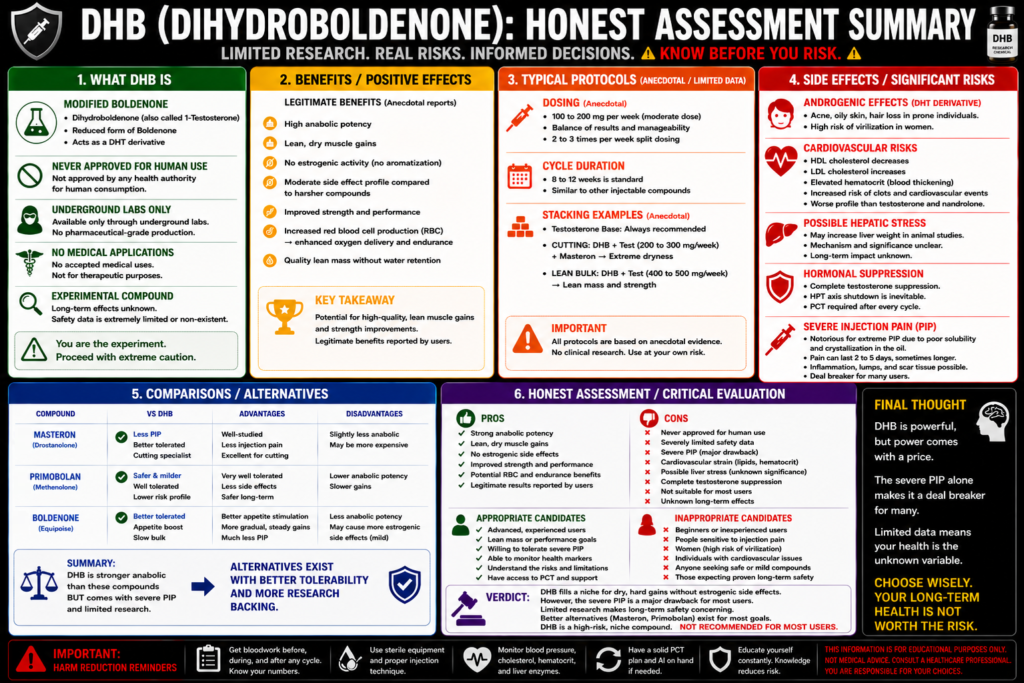 DHB (Dihydroboldenone): The Complete Guide (1-Testosterone Explained) 6 DHB steroid structure and chemical formula diagram