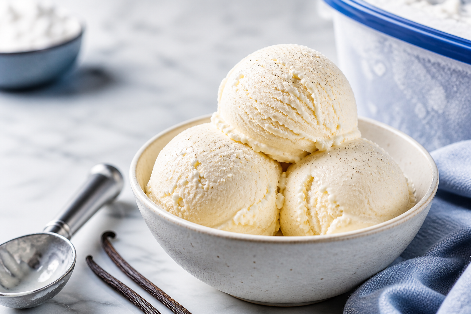 High protein ice cream in bowl with toppings, anabolic recipe
