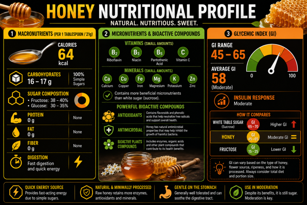 Honey nutritional analysis for bodybuilding performance and muscle gains