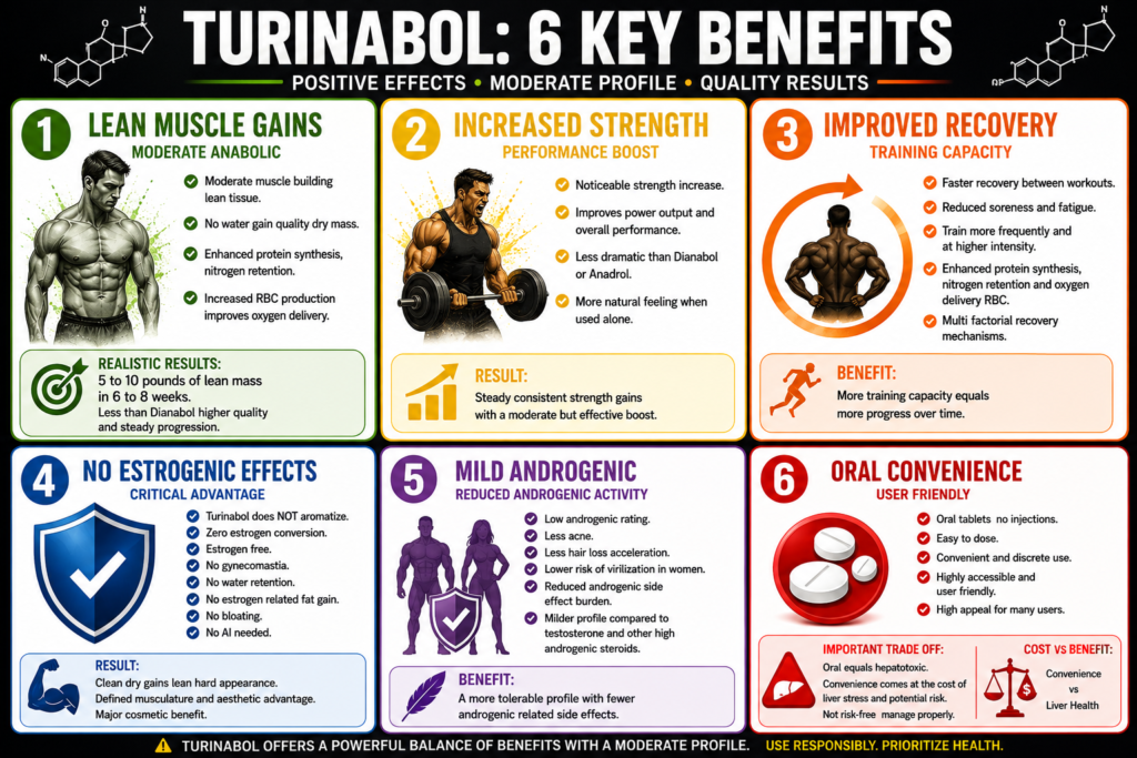 Turinabol: Uses, Cycles, and Side Effects (Mild Oral Steroid Explained) 3 Turinabol oral steroid tablets and chemical structure diagram