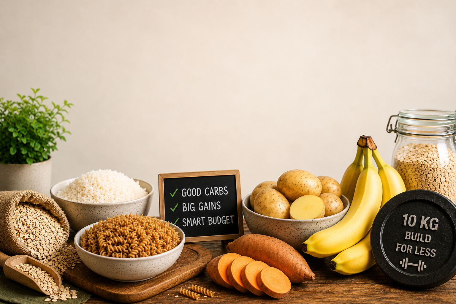 Affordable carb sources for muscle building and bulking on a budget